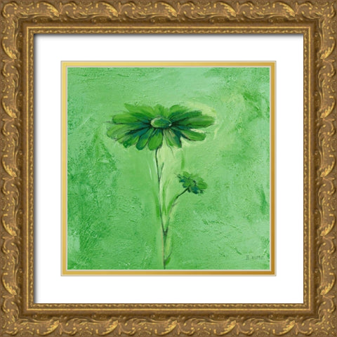 Fiore 3 Gold Ornate Wood Framed Art Print with Double Matting by Filatov, Elena