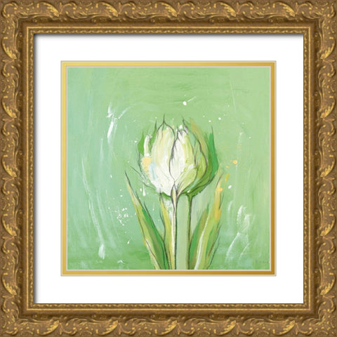 Tulpa 3 Gold Ornate Wood Framed Art Print with Double Matting by Filatov, Elena