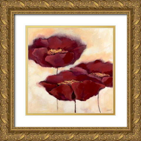 Mohn in Milch II Gold Ornate Wood Framed Art Print with Double Matting by Filatov, Elena