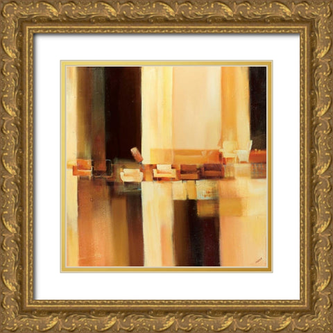 Sit-In II Gold Ornate Wood Framed Art Print with Double Matting by Filatov, Elena