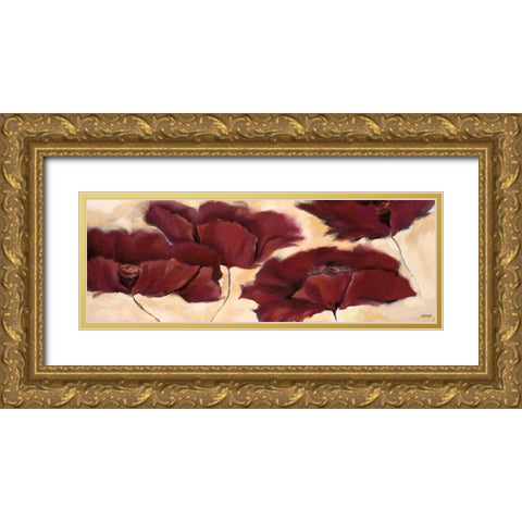 Mohn in Milch III Gold Ornate Wood Framed Art Print with Double Matting by Filatov, Elena