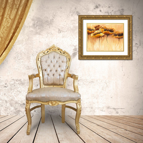 Samt Symphonie Gold Ornate Wood Framed Art Print with Double Matting by Filatov, Elena