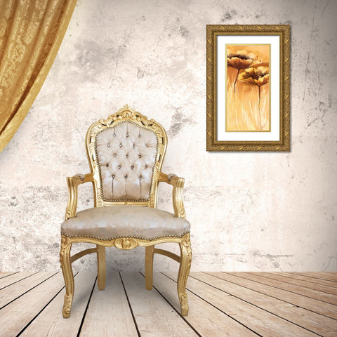 Kupfer Symphonie Gold Ornate Wood Framed Art Print with Double Matting by Filatov, Elena