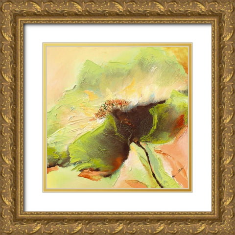 Mint Spring I Gold Ornate Wood Framed Art Print with Double Matting by Filatov, Elena