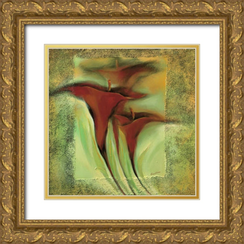 Romance I Gold Ornate Wood Framed Art Print with Double Matting by Filatov, Elena