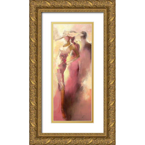 Eleganz II Gold Ornate Wood Framed Art Print with Double Matting by Filatov, Elena