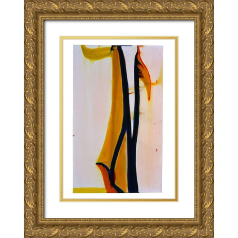 OkÃ¨ IV Gold Ornate Wood Framed Art Print with Double Matting by Fusi, Federico