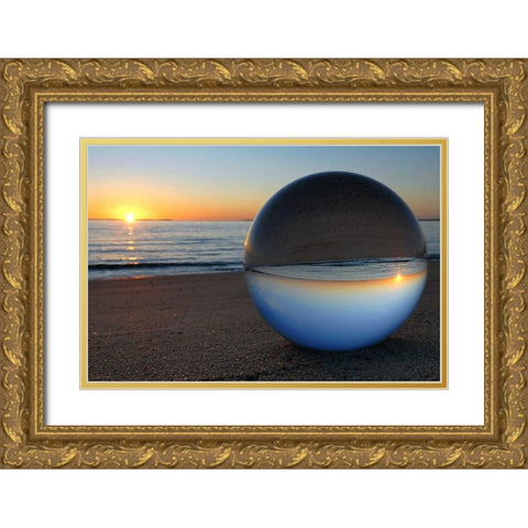 Lichterstimmung Gold Ornate Wood Framed Art Print with Double Matting by Rossmeissl, Gerhard