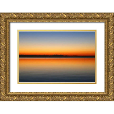 Horizont Gold Ornate Wood Framed Art Print with Double Matting by Rossmeissl, Gerhard