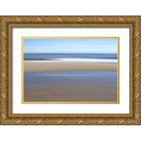 Strand Gold Ornate Wood Framed Art Print with Double Matting by Rossmeissl, Gerhard
