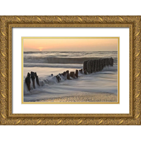 Am Meer Gold Ornate Wood Framed Art Print with Double Matting by Rossmeissl, Gerhard