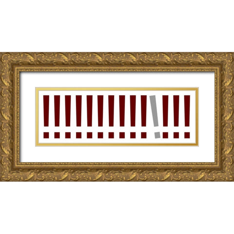 The Signs Panorama I Gold Ornate Wood Framed Art Print with Double Matting by Rossmeissl, Gerhard