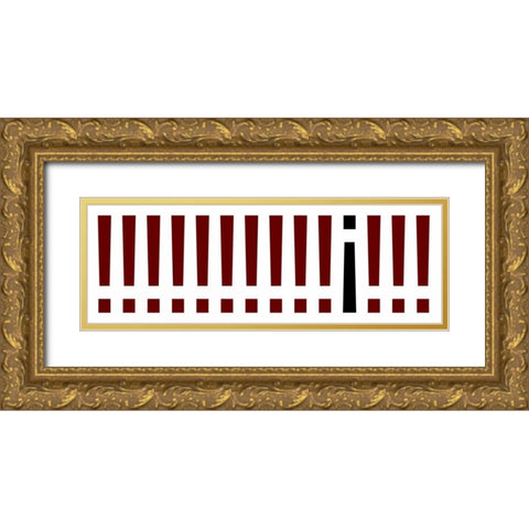The Signs Panorama II Gold Ornate Wood Framed Art Print with Double Matting by Rossmeissl, Gerhard