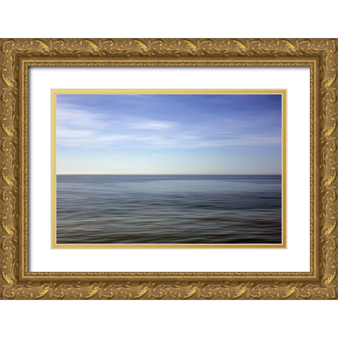 Horizont und Licht VII Gold Ornate Wood Framed Art Print with Double Matting by Rossmeissl, Gerhard