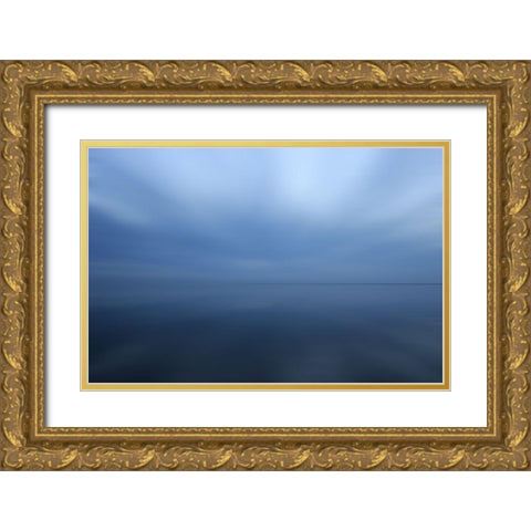 Blue Sea I  Gold Ornate Wood Framed Art Print with Double Matting by Rossmeissl, Gerhard