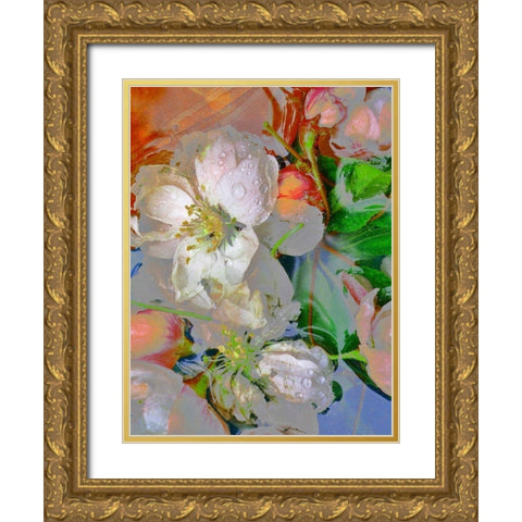 Blumenliebe Gold Ornate Wood Framed Art Print with Double Matting by Weissing, Gerd