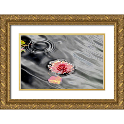 Traumwasser Gold Ornate Wood Framed Art Print with Double Matting by Weissing, Gerd