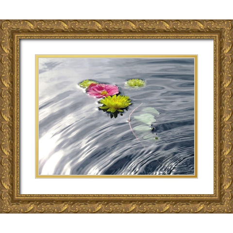 Wassertraum Gold Ornate Wood Framed Art Print with Double Matting by Weissing, Gerd