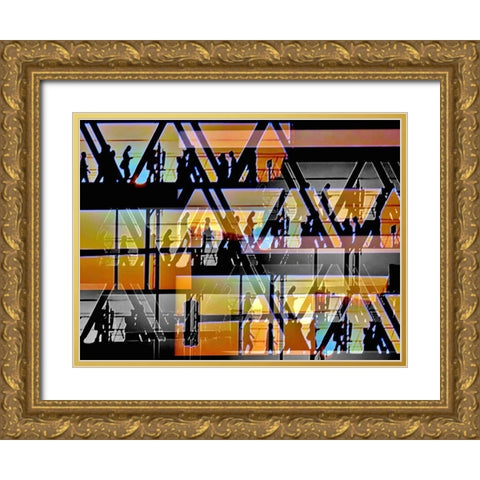 Bridge Live Gold Ornate Wood Framed Art Print with Double Matting by Weissing, Gerd
