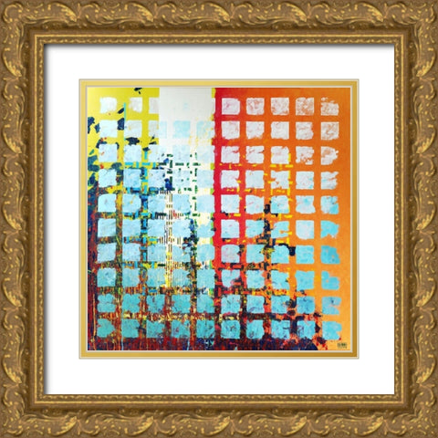 OT.21042012 Gold Ornate Wood Framed Art Print with Double Matting by Pfeiffer, H.M.