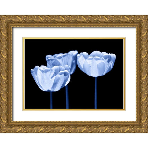 Three of us Gold Ornate Wood Framed Art Print with Double Matting by Riedt, Kirsten