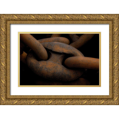 Hafen 1 Gold Ornate Wood Framed Art Print with Double Matting by Krause, Michael