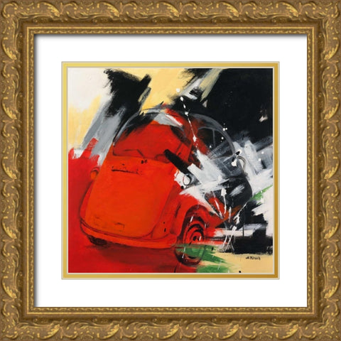 Isetta Gold Ornate Wood Framed Art Print with Double Matting by Kirsch-Ulbricht, Monika