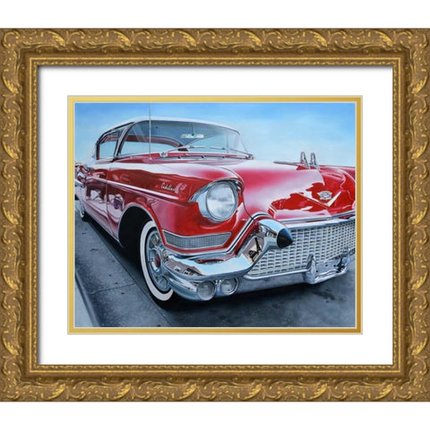 Classic Reflections Gold Ornate Wood Framed Art Print with Double Matting by Schuh, Michael