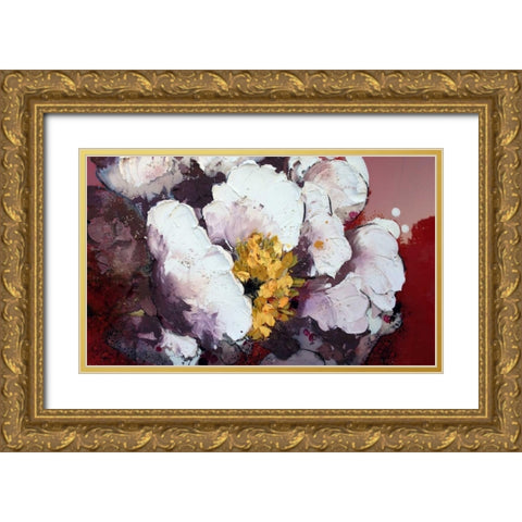 Bruciato Gold Ornate Wood Framed Art Print with Double Matting by Beletti, Nicole