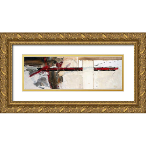 Dabei uberkam mich die Lust Gold Ornate Wood Framed Art Print with Double Matting by Mayer, Norbert