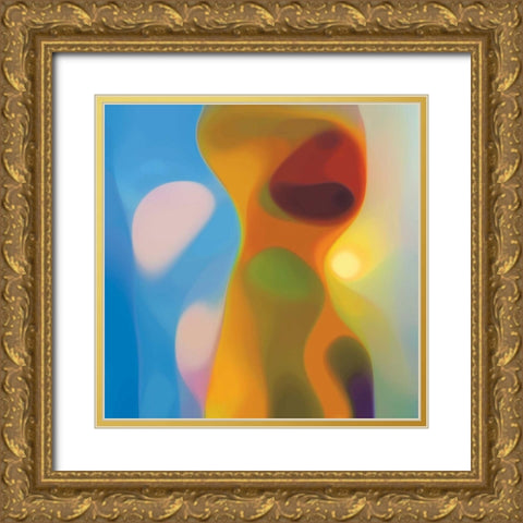 Evolution 13 Gold Ornate Wood Framed Art Print with Double Matting by Klipp, Ortwin
