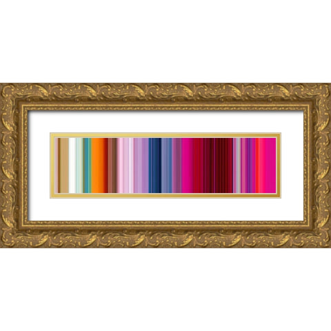 Lichtlinien 898 Gold Ornate Wood Framed Art Print with Double Matting by Klipp, Ortwin