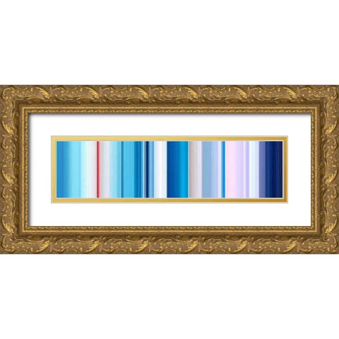 Lichtlinien 884 Gold Ornate Wood Framed Art Print with Double Matting by Klipp, Ortwin