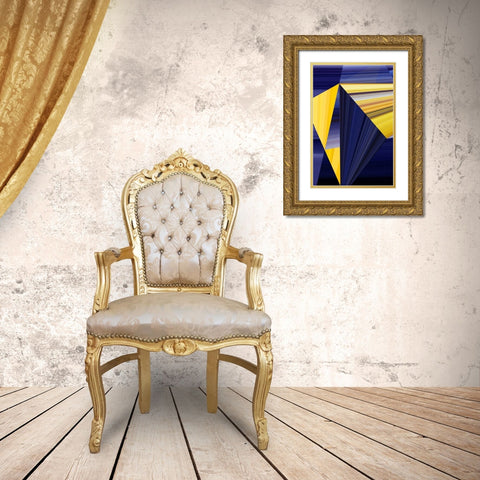 Lichtlinien 363 Gold Ornate Wood Framed Art Print with Double Matting by Klipp, Ortwin