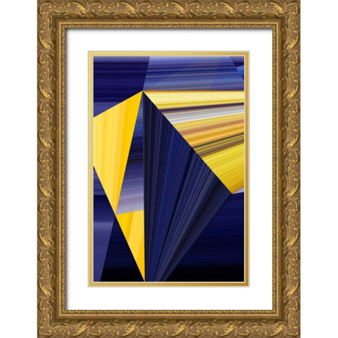 Lichtlinien 363 Gold Ornate Wood Framed Art Print with Double Matting by Klipp, Ortwin