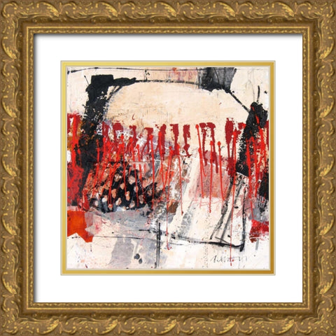 Pulsierend Gold Ornate Wood Framed Art Print with Double Matting by Suess, Robert