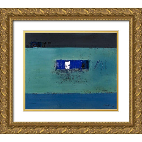 Mit Worten und Blicken Gold Ornate Wood Framed Art Print with Double Matting by SÃ¼ess, Robert