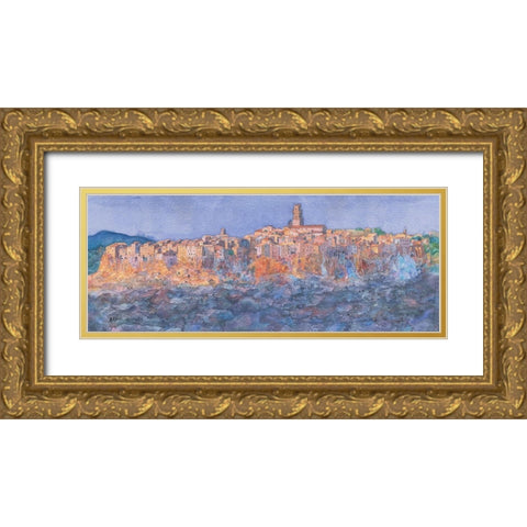 Pitigliano Gold Ornate Wood Framed Art Print with Double Matting by Westphal, Ralf