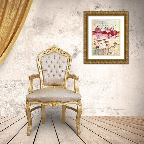 An die OberflÃ¤che Gold Ornate Wood Framed Art Print with Double Matting by Endress, Sabine