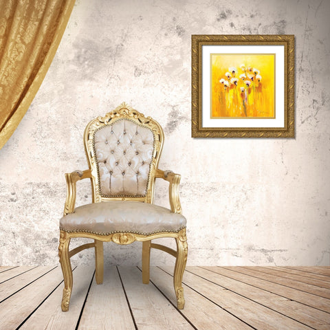 Summerfields III Gold Ornate Wood Framed Art Print with Double Matting by Strunk, Anne L.