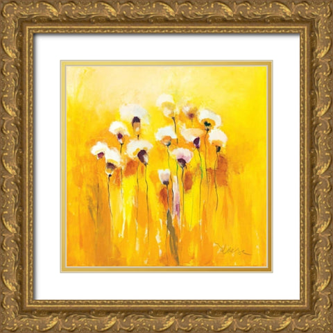Summerfields III Gold Ornate Wood Framed Art Print with Double Matting by Strunk, Anne L.