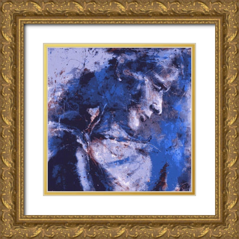 Emotion Gold Ornate Wood Framed Art Print with Double Matting by Miteff, Stefan