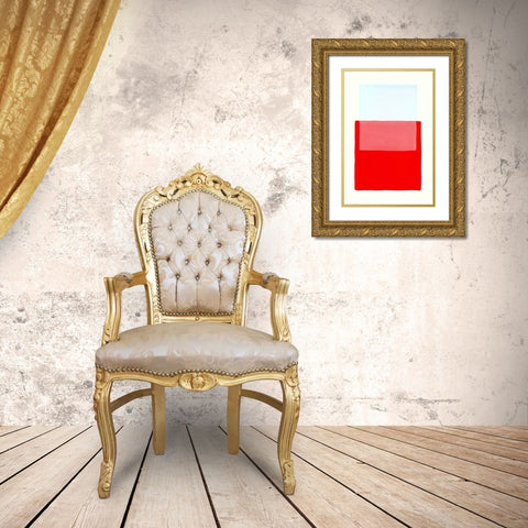 Color Code 1 Gold Ornate Wood Framed Art Print with Double Matting by Maier, Werner