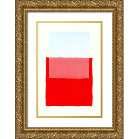 Color Code 1 Gold Ornate Wood Framed Art Print with Double Matting by Maier, Werner