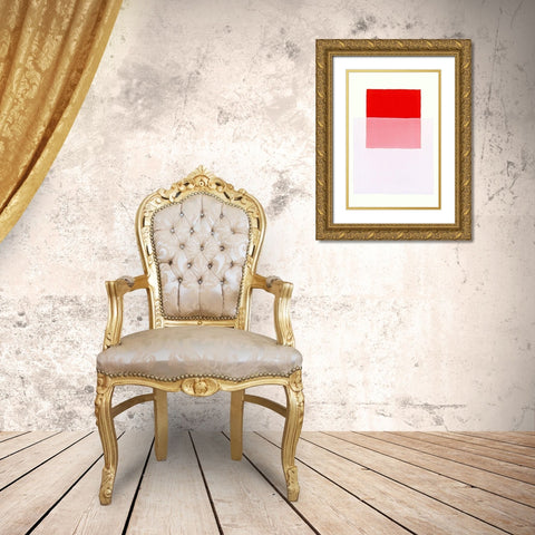 Color Code 2 Gold Ornate Wood Framed Art Print with Double Matting by Maier, Werner