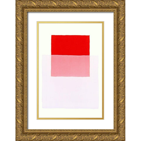Color Code 2 Gold Ornate Wood Framed Art Print with Double Matting by Maier, Werner
