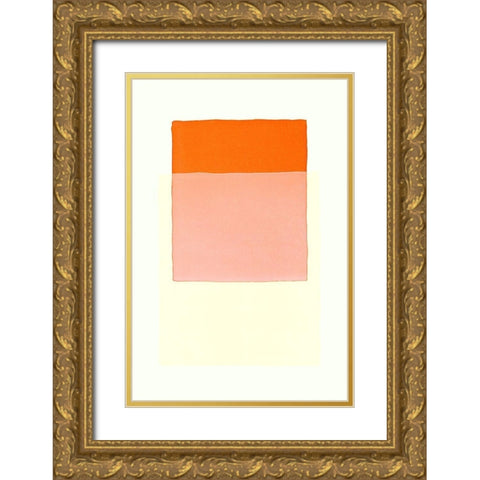 Color Code 3 Gold Ornate Wood Framed Art Print with Double Matting by Maier, Werner