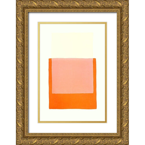 Color Code 4 Gold Ornate Wood Framed Art Print with Double Matting by Maier, Werner