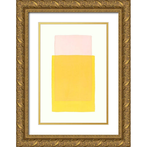 Color Code 6 Gold Ornate Wood Framed Art Print with Double Matting by Maier, Werner