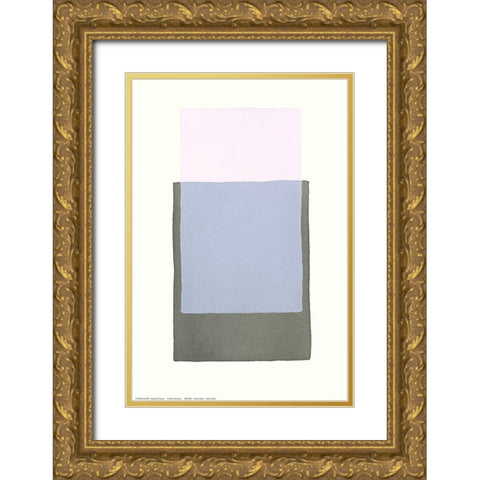Color Code 8 Gold Ornate Wood Framed Art Print with Double Matting by Maier, Werner